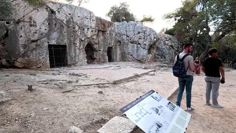 Exploring the Prison of Socrates Stock Footage 312774617