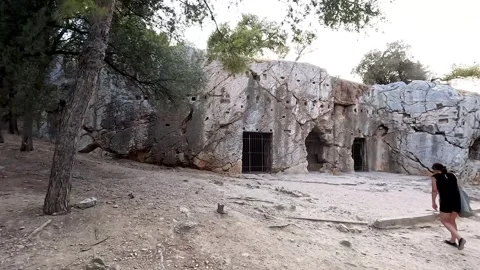 Exploring the Prison of Socrates Stock Footage 313262753