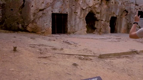 Exploring the Prison of Socrates Stock Footage 313262859