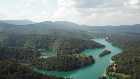 Exploring the Pristine Beauty of Plitvice Lakes National Park Stock Footage 304319478