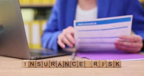 Exploring the relationship between insurance risk and careful evaluation of Stock Footage 319066485