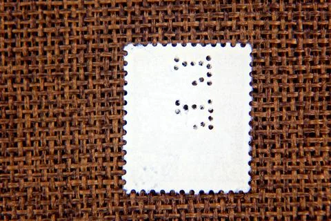 Exploring Reverse Perforated Postage Stamps in Philately Collection Displays Stock Photos