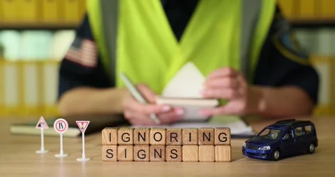 Exploring road safety through playful blocks and tiny cars in a vibrant setting Video stock 320182916