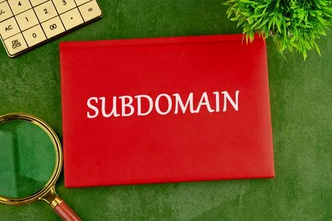 Exploring the role of subdomains in structuring websites effectively while en 스톡 사진