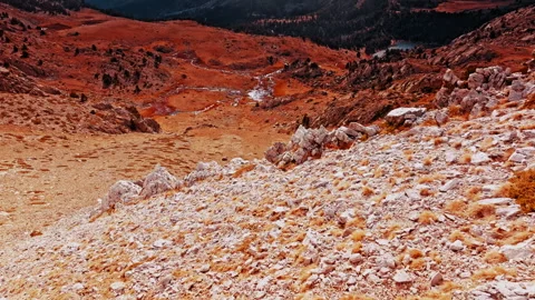 Exploring the rugged beauty of the Pyrenees mountains in Spain Stock Footage 303626258