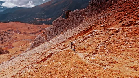Exploring the rugged terrain of the Pyrenees mountains in Spain Stock Footage 303626196