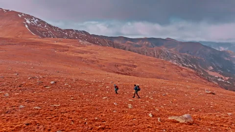 Exploring the rugged terrain of the Pyrenees in Spain from above Stock Footage 303626106
