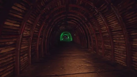 Exploring the Salt Cathedral of Zipaquira 스톡 동영상 75165572