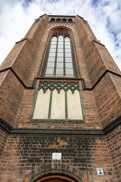 Exploring schwerin cathedral's stunning gothic architecture and tower views.. Stock Photos