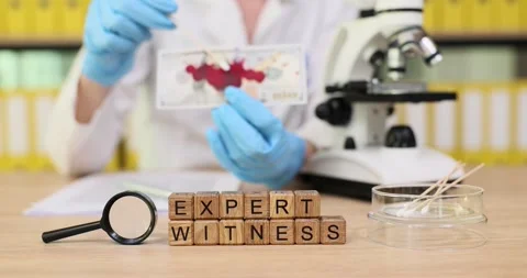 Exploring scientific evidence with expert analysis in a laboratory setting Stock Footage 320635491