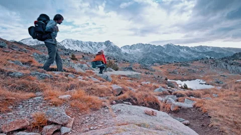 Exploring the serene landscape of the Pyrenees in Spain Stock Footage 303628147
