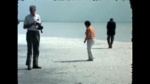 Exploring the Shore Stock Footage 278100905