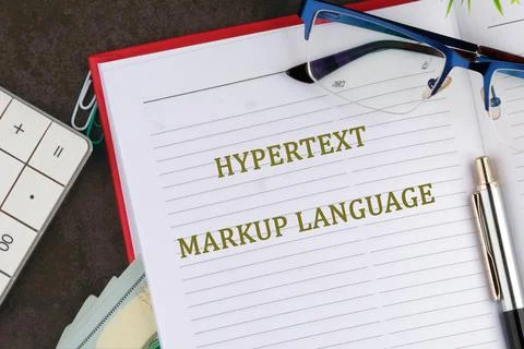 Exploring the significance of hypertext markup language within technology a.. Stock Photos