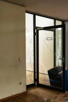 Exploring a smashed up place Stock Photos