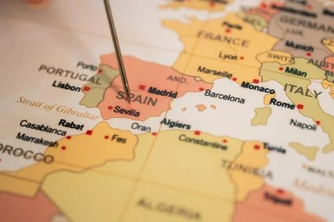 Exploring spains geography map insights and travel tips for adventurers 写真素材
