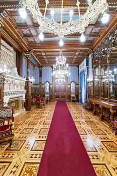 Exploring st. stephen's hall in budapest hungary Stock Photos
