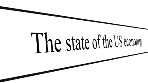 Exploring the state of the US economy in search queries Stock Footage 346708614