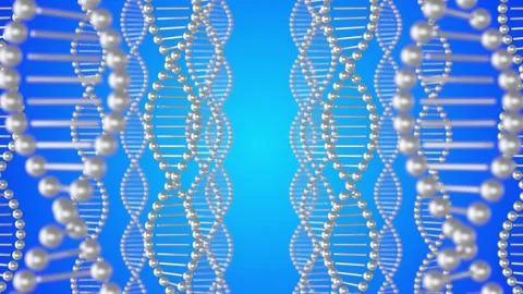 Exploring the structure of DNA in vibrant animation to illustrate genetic c.. Stock Footage 332692032