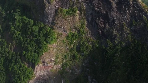 Exploring the stunning cliffs of Madeira Island in Portugal from above Stock-Footage 322928198