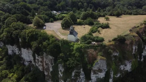 Exploring the Stunning Landscape Surrounding Le Phare de la Roque Lighthouse Stock Footage 295807492