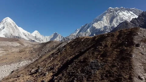 Exploring stunning mountain trails in a remote region Stock Footage 320262886