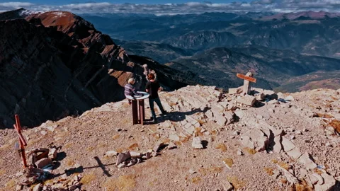 Exploring the stunning Pyrenees from above in Spain Stock Footage 303620919