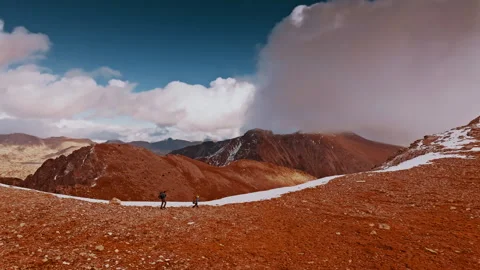 Exploring the stunning Pyrenees mountains in Spain from a drone perspective Stock Footage 303624406