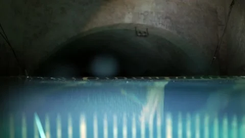 Exploring submerged secrets beneath budapest Video stock 312078824