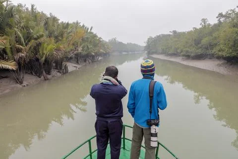 Exploring sundarbans. Stock Photos