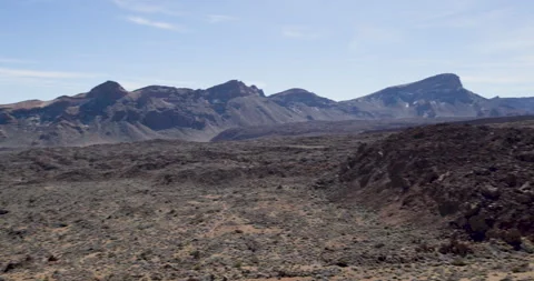 Exploring Teide National Park Volcanic Landscape, Tenerife Spain Video stock 329764817
