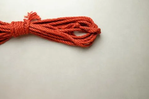 Exploring textures and flexibility of natural jute rope for creative bondage art Stock Photos