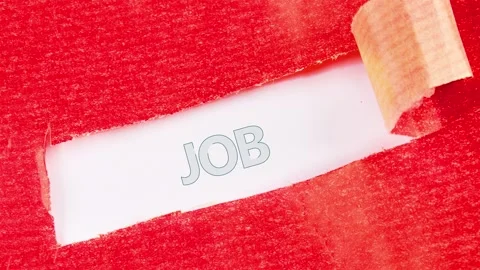 Exploring the Themes of Transformation Through Conceptual Text JOB and Animation Stock Footage 295914045