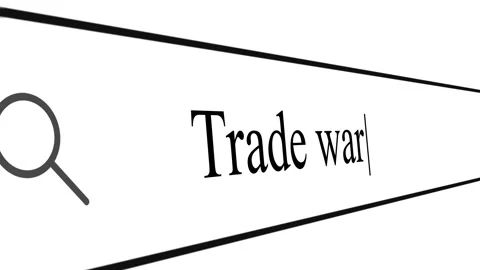 Exploring trade war information through search queries and trends Stock Footage 330421012