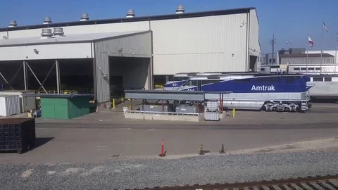 Exploring the Train Yard Video stock 79585654