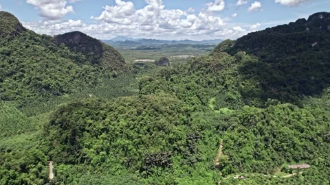 Exploring tranquil nature in Thailand with breathtaking aerial views Video stock 310560580