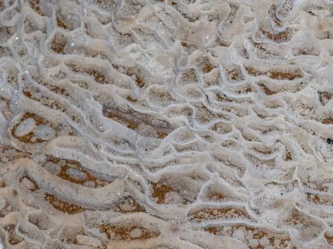 Exploring unique flowstone and cave formations in Sakalavas cave within Stock Photos