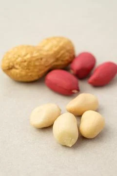 Exploring the unique textures and colors of different peanut varieties Stock Photos