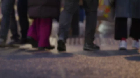 Exploring Urban Walkers in Motion A Crowded Perspective of City Life and Culture Stock Footage 283128578