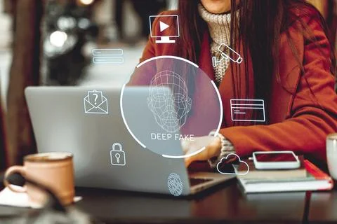 Exploring the use of deep fake technology in digital media and its implications Foto stock