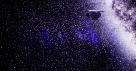Exploring the vastness of space with the deep impact mission Ilustración de archivo