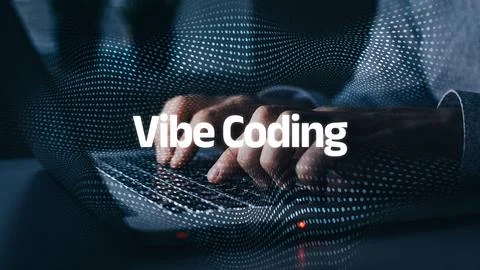 Exploring vibe coding through hands-on keyboard activity during a creative Stock Photos