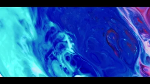 Exploring vibrant abstract patterns in fluid art Stock Footage 320417454