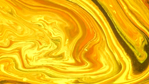 Exploring vibrant abstract patterns in golden hues Stock Footage 320370001