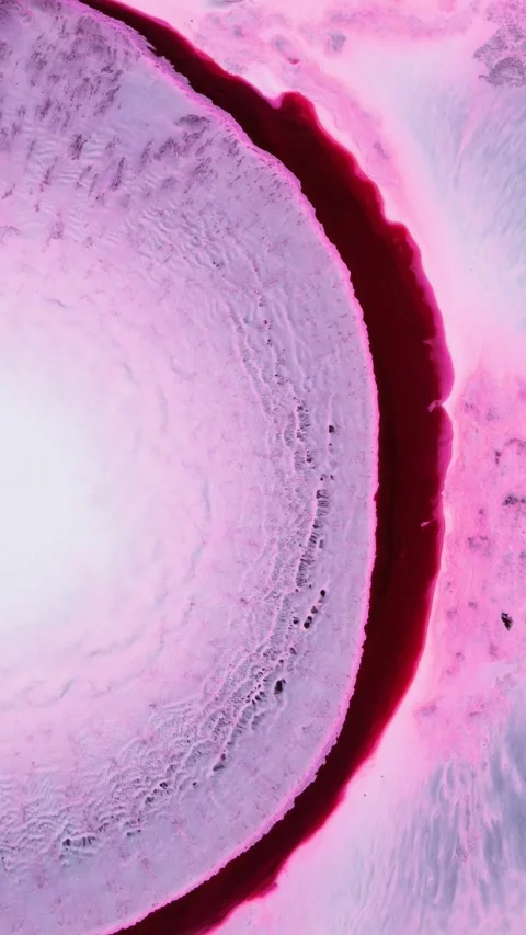 Exploring the vibrant colors and textures of a celestial body in deep space Stock Footage 286410113