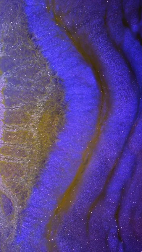 Exploring the vibrant colors and textures of colorful powder art in a creative Stock Footage 289065439