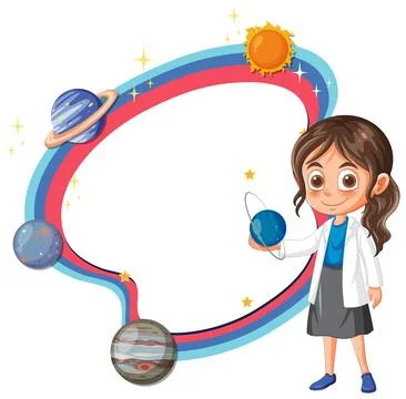 Exploring the Wonders of the Solar System Stock Illustration