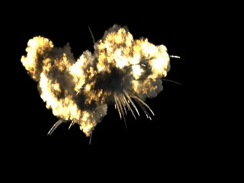 Explosion 1. Alpha included. Stock Footage 80550191