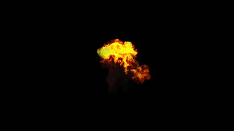 Explosion 2, High quality and realistic explosion with alpha Stock Footage 40146451