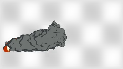 Explosion 2D Animation with Alpha Channel version 09 Stock Footage 219107127