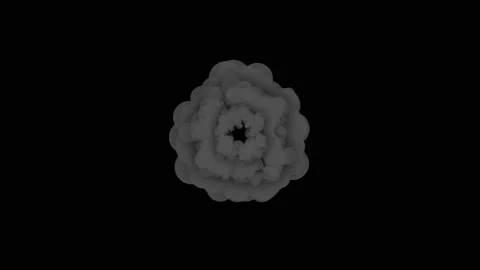 Explosion 2d cartoon animation. Video stock 166387083